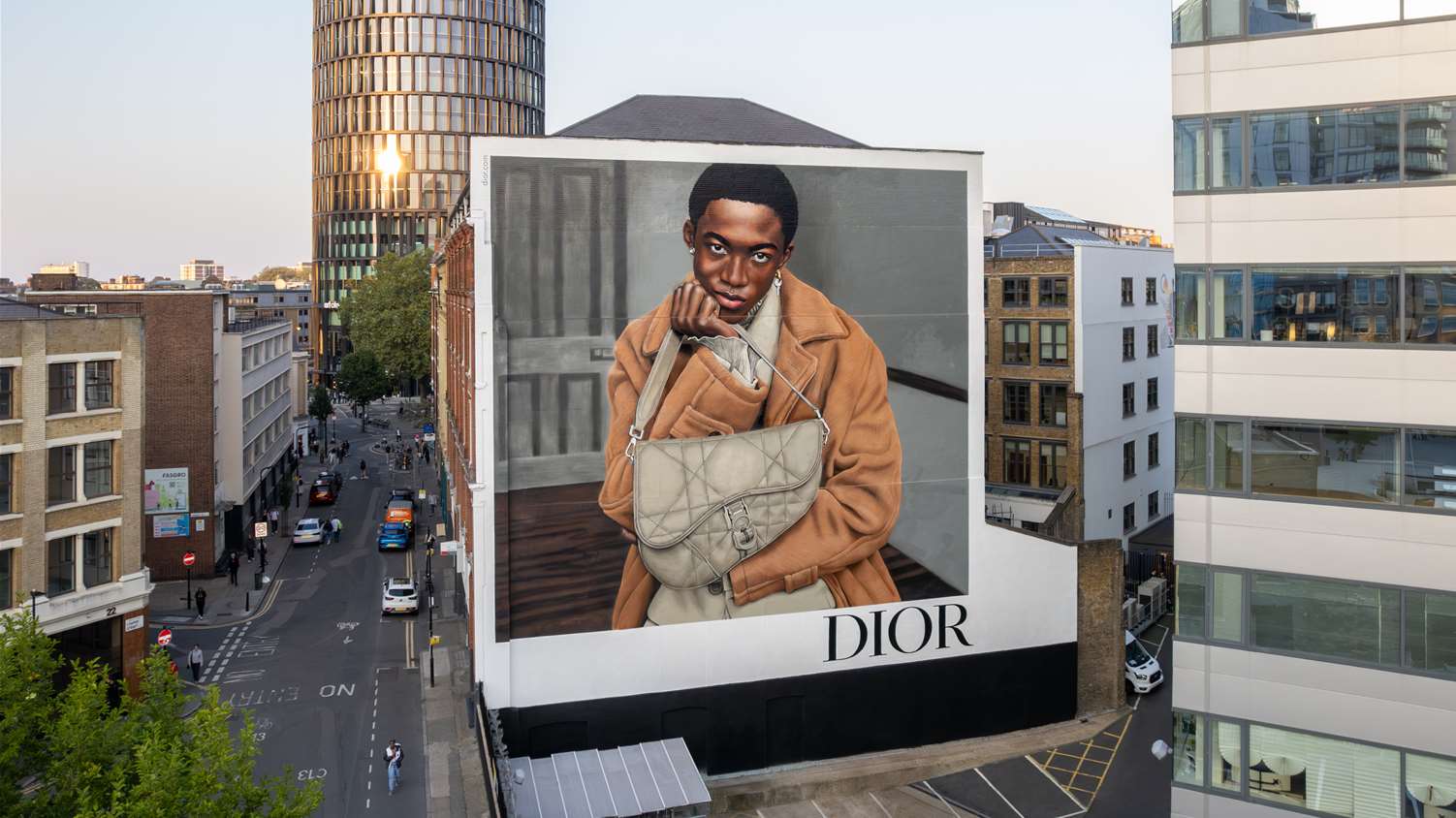 Dior hand painted mural by Global Street Art.