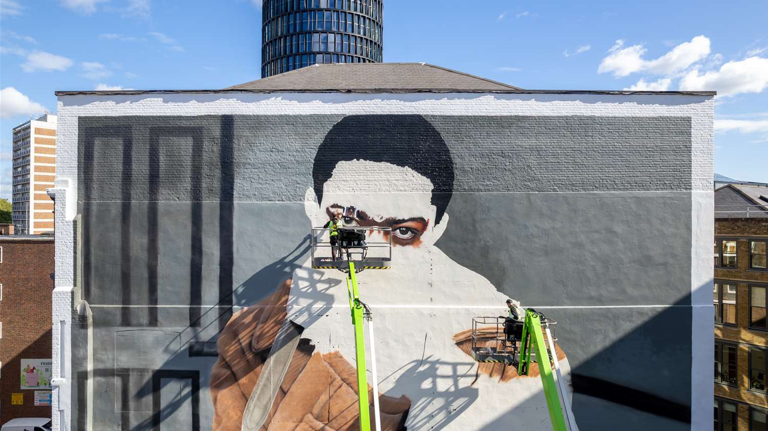 Dior hand painted mural by Global Street Art,